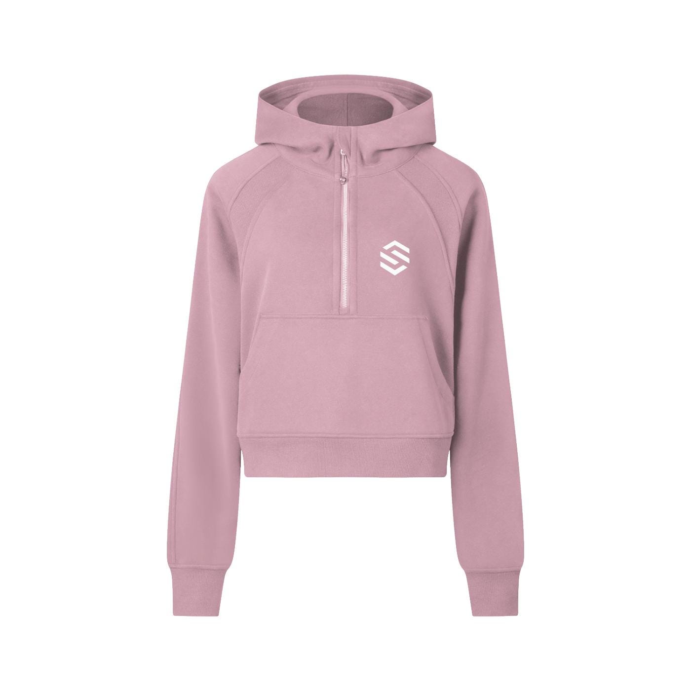 Sawa Cropped Half-Zip Hoodie — Women's Streetwear