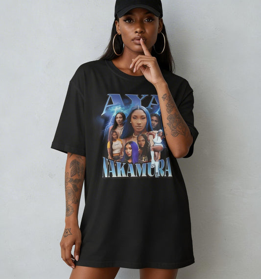 Aya Nakamura Oversized T-Shirt – French Artist Streetwear Fan Tee