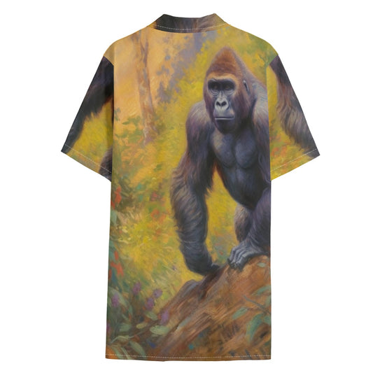 Mountain Gorilla Hawaiian Shirt – All-Over Print