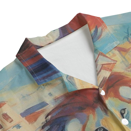 African Lion Hawaiian Shirt – All-Over Print