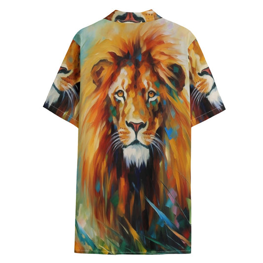 African Lion Hawaiian Shirt – All-Over Print