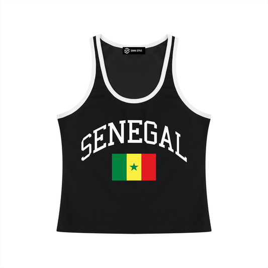 Senegal Women's Cropped Tank Top