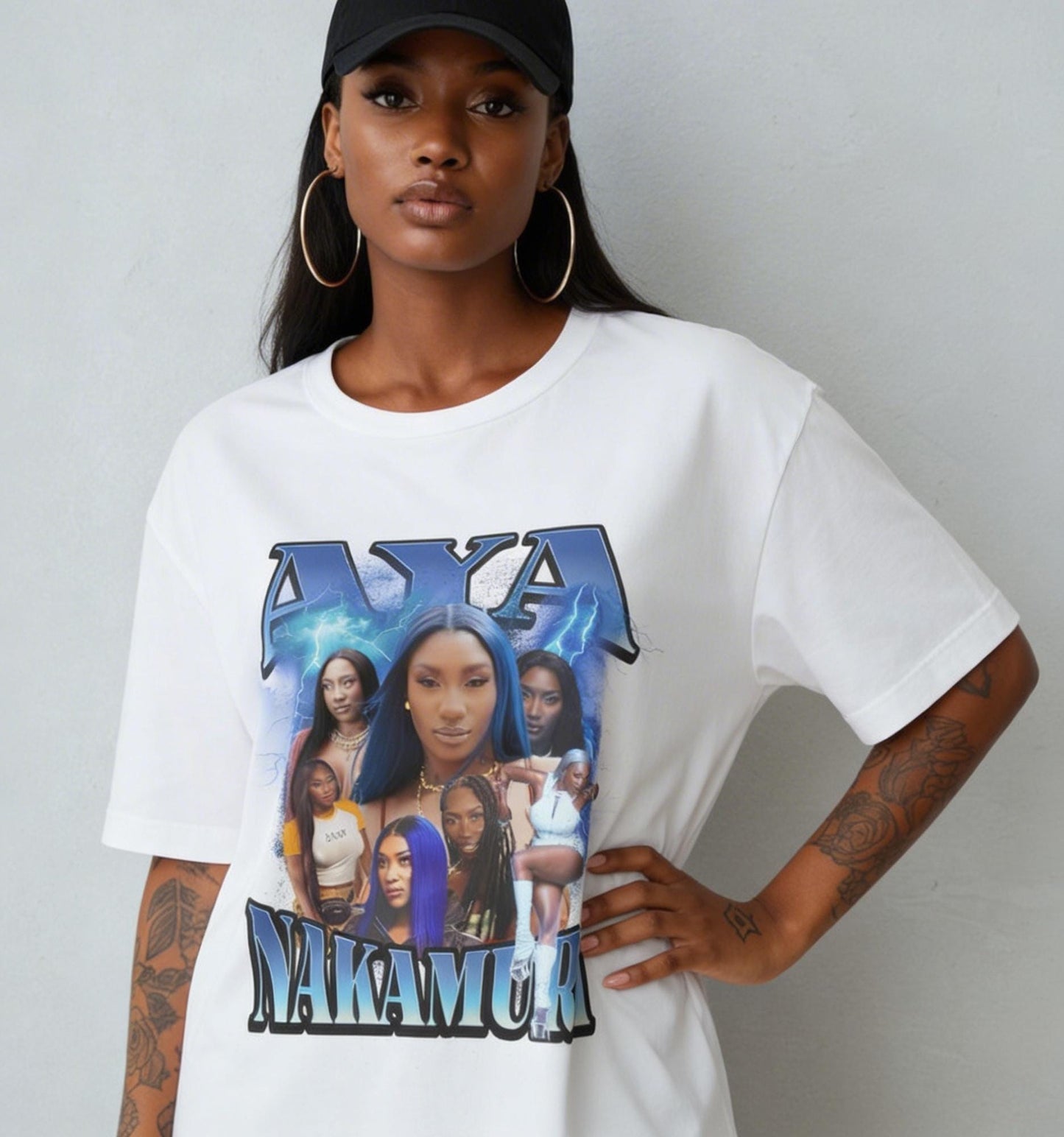 Aya Nakamura Oversized T-Shirt – French Artist Streetwear Fan Tee