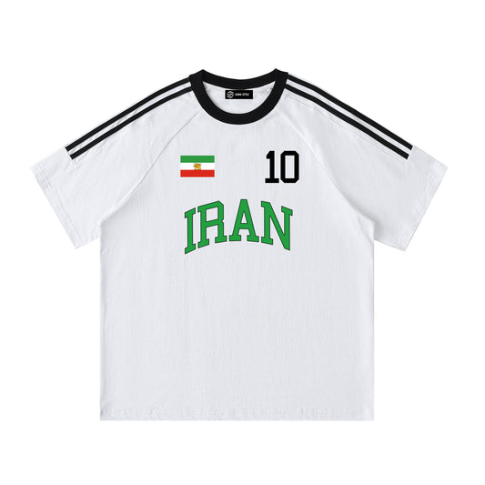 Iran Football Lion Flag Fan T-Shirt, Personalized front and back, Soccer Jersey, World Cup 2026 Apparel