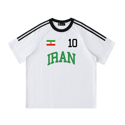 Iran Football Lion Flag Fan T-Shirt, Personalized front and back, Soccer Jersey, World Cup 2026 Apparel