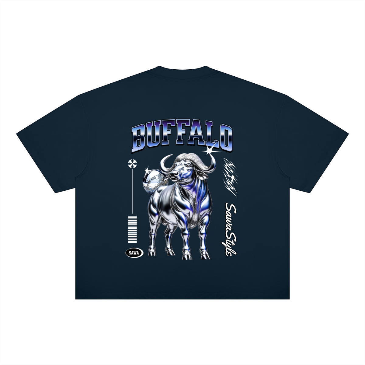 Cape Buffalo Unisex Boxy Drop-Shoulder T-Shirt