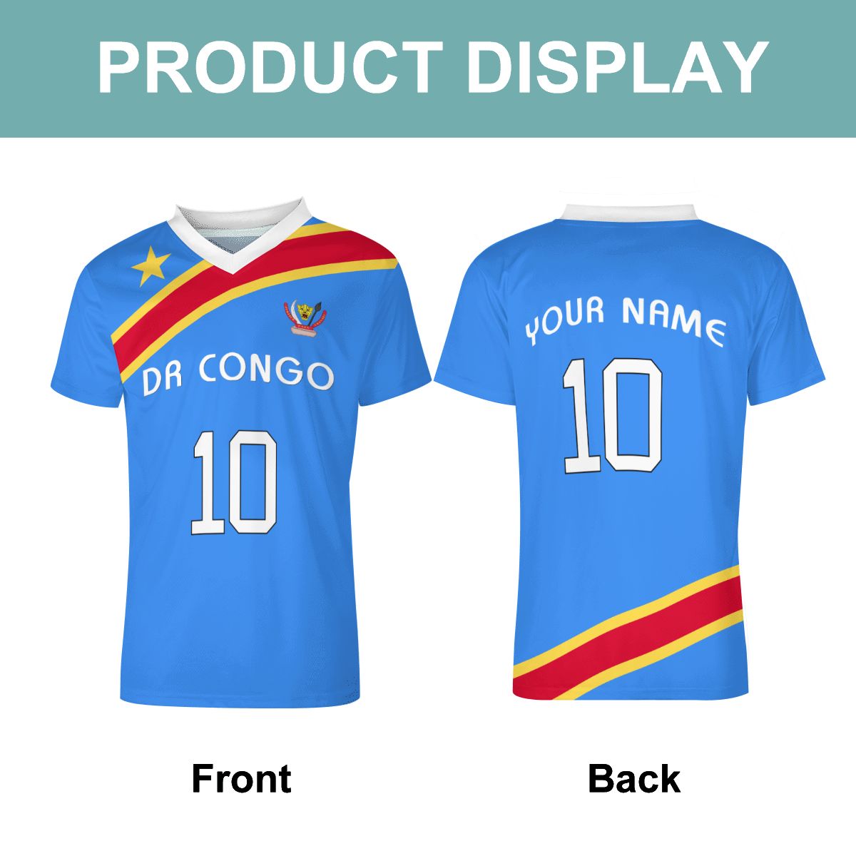 DR Congo Football Jersey – Premium Mesh Soccer Kit
