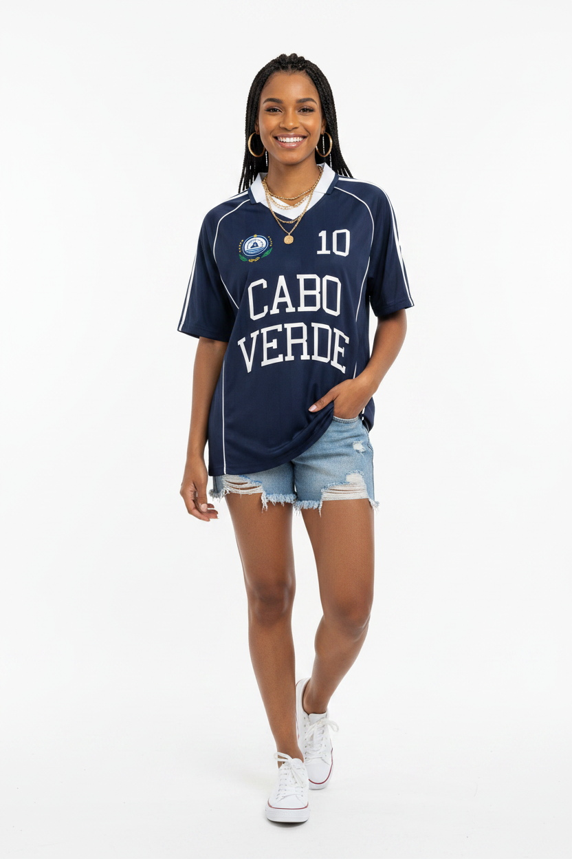 Cabo Verde 2026 World Cup Soccer Jersey – Oversized Unisex Fit