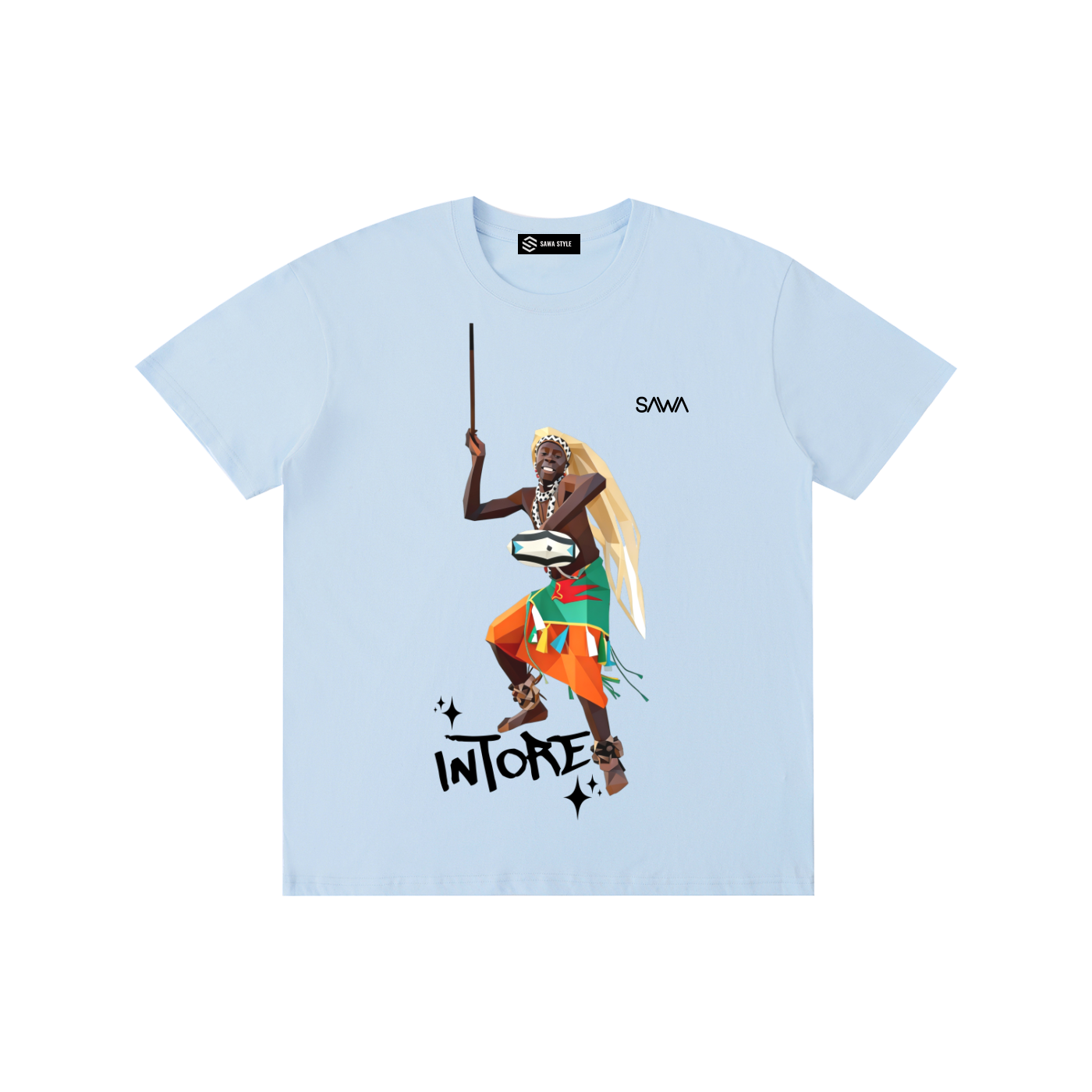 Rwanda Intore T-Shirt – 100% Cotton Unisex Tee | Sawa Style