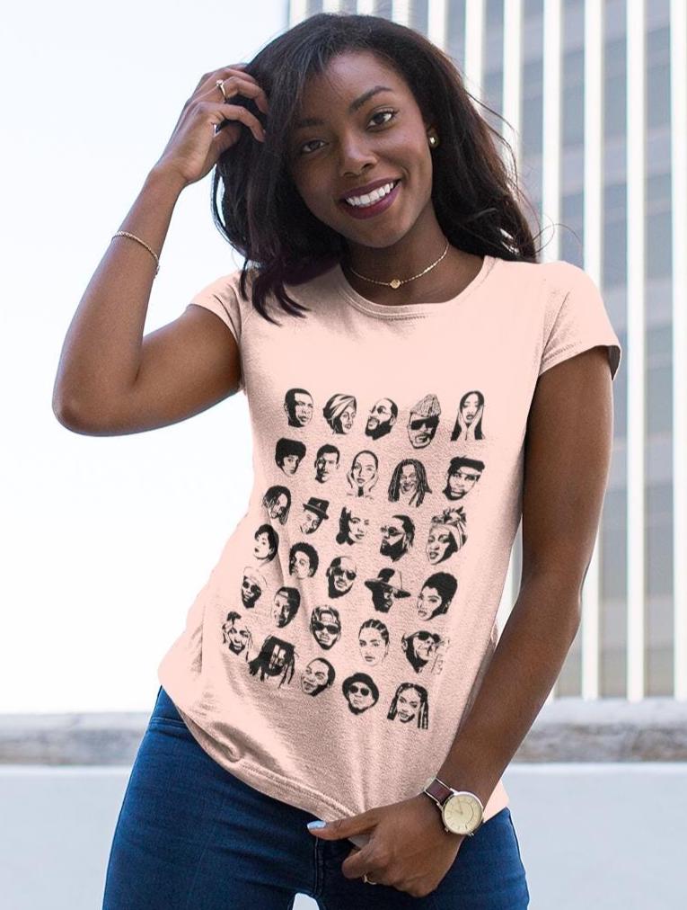 African Music Legends Portrait T-Shirt
