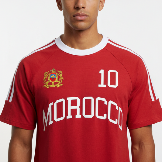 Morocco Maroc Unisex Crewneck Cotton T-Shirt