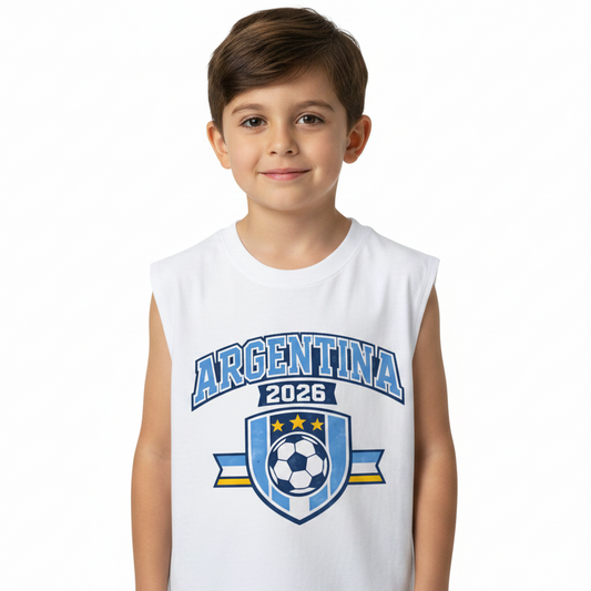 Argentina World Cup 2026 Kids' Tank Top
