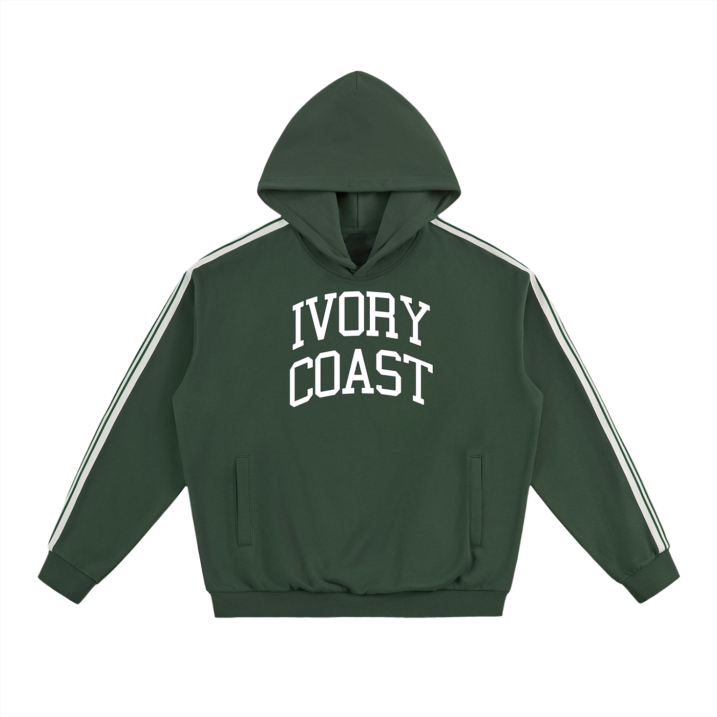 Ivory Coast (Côte d'Ivoire) Side Stripe Drop-Shoulder Hoodie