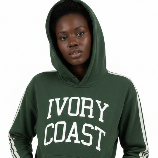 Ivory Coast (Côte d'Ivoire) Side Stripe Drop-Shoulder Hoodie