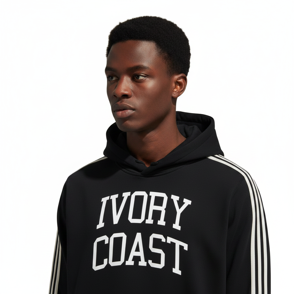 Ivory Coast (Côte d'Ivoire) Side Stripe Drop-Shoulder Hoodie