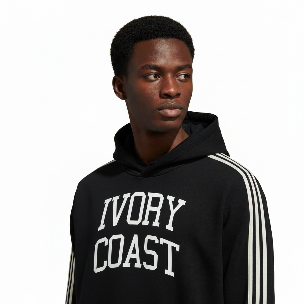 Ivory Coast (Côte d'Ivoire) Side Stripe Drop-Shoulder Hoodie