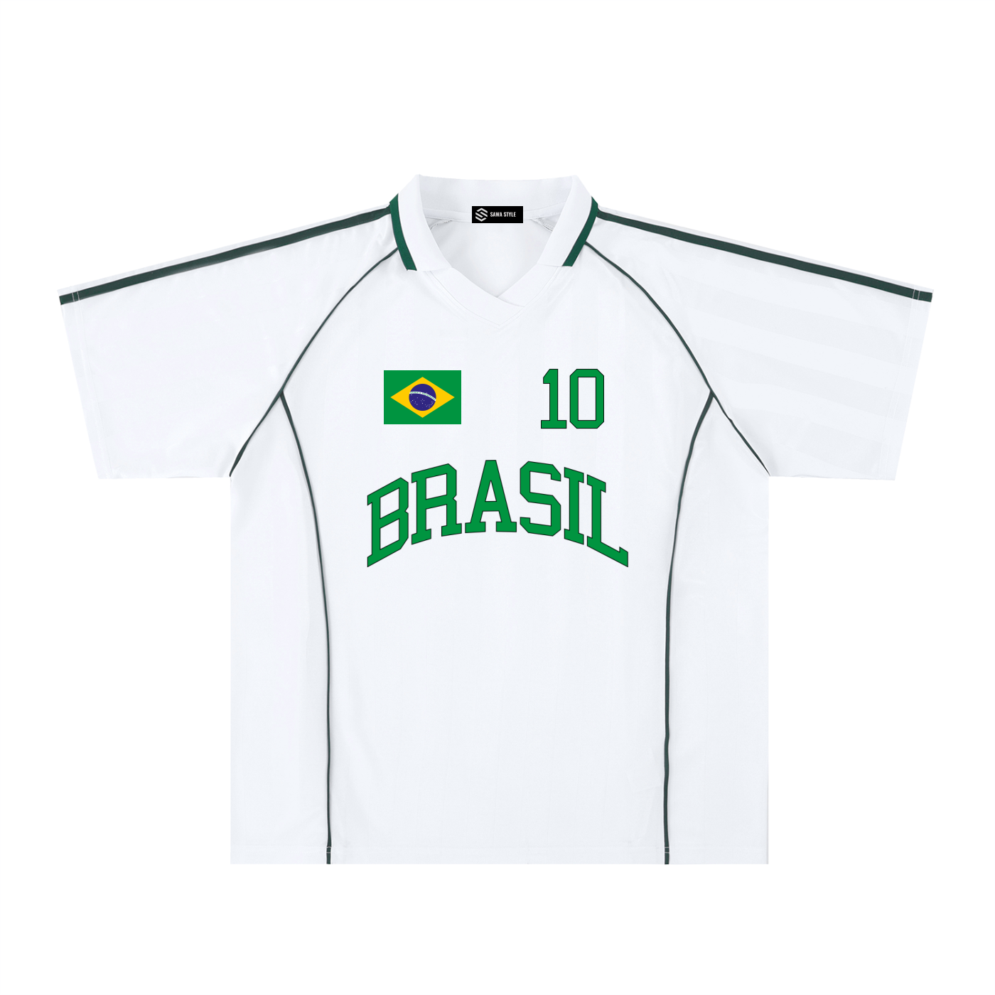 Brasil Soccer Jersey – Oversized Unisex Raglan Tee | World Cup 2026 Fan Gear