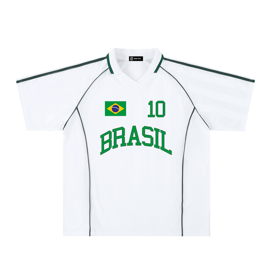 Brasil Soccer Jersey – Oversized Unisex Raglan Tee | World Cup 2026 Fan Gear