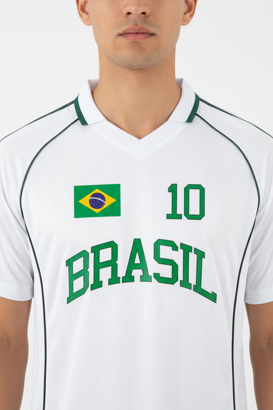 Brasil Soccer Jersey – Oversized Unisex Raglan Tee | World Cup 2026 Fan Gear