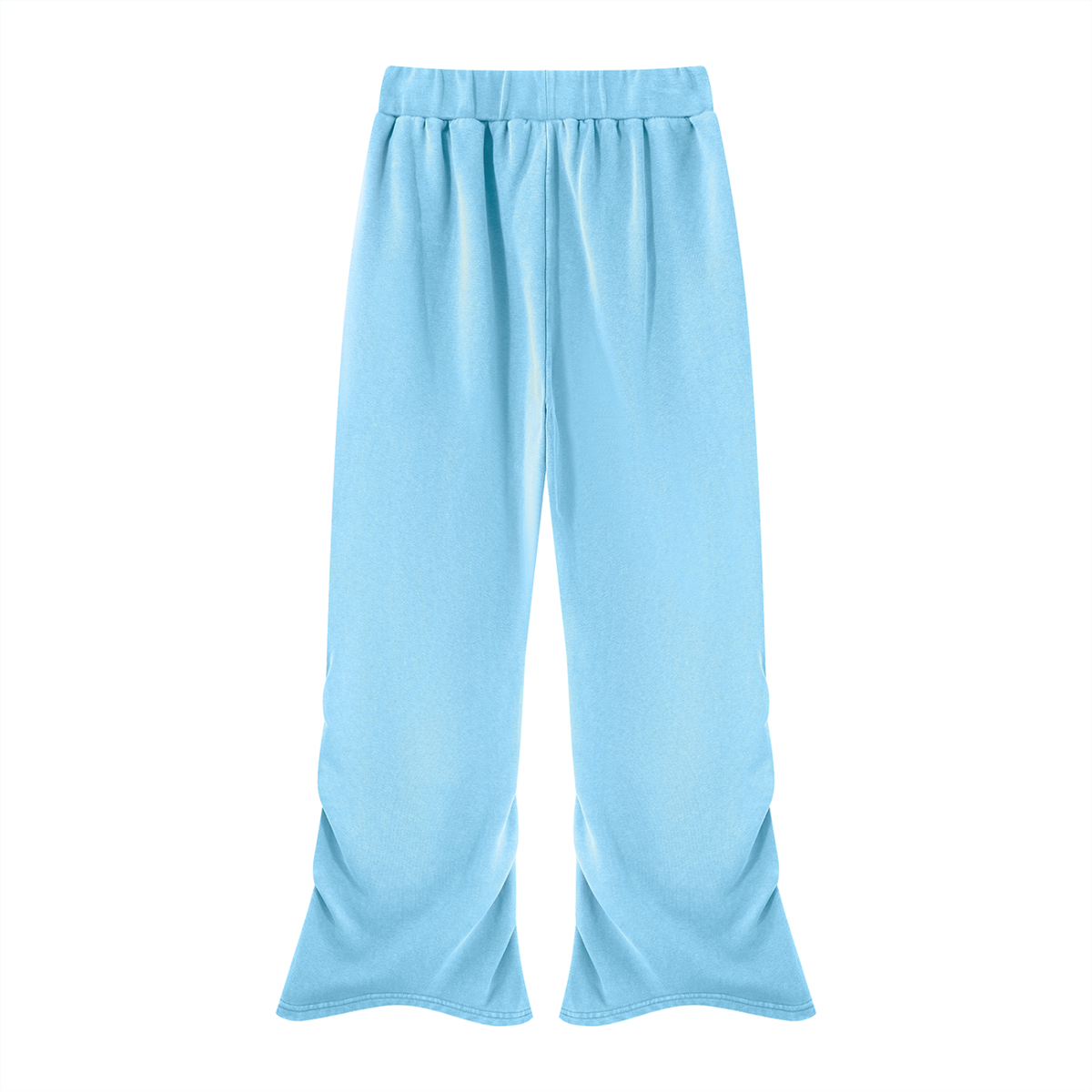 Women's Vintage Wash Ruched Wide-Leg Sweatpants