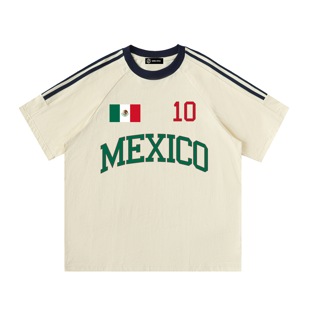mexico Crewneck Cotton T-Shirt
