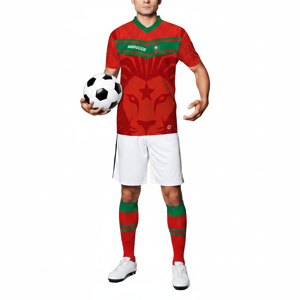 Morocco Atlas Lions Soccer Jersey – World Cup 2026 Fan Kit