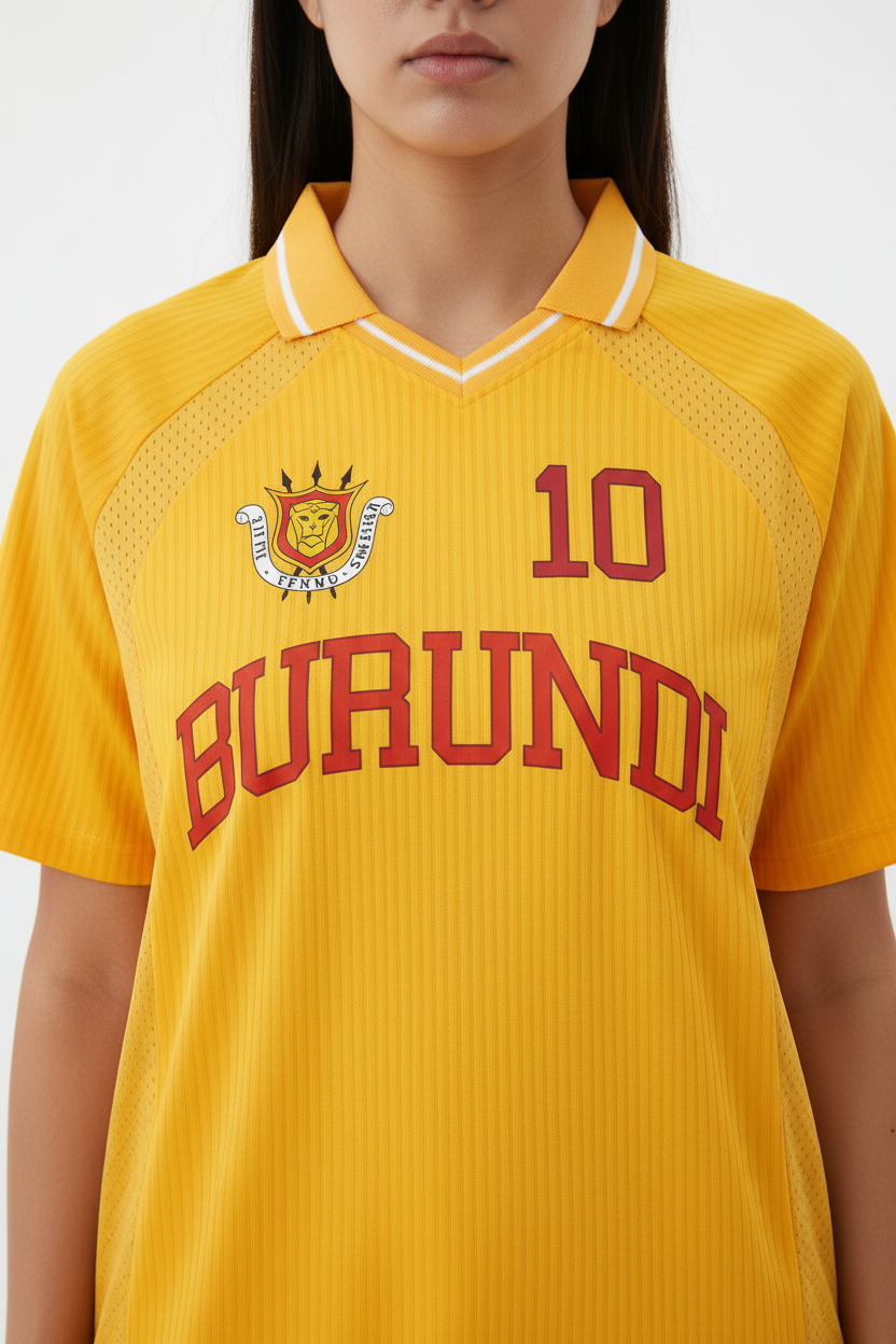 Burundi Sports Fan Jersey - Personalized Number 10