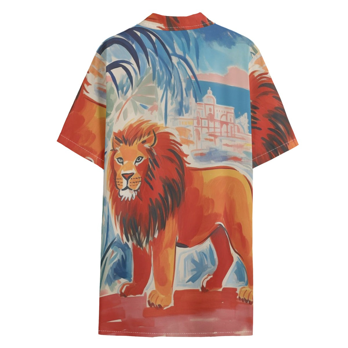 African Lion Hawaiian Shirt – All-Over Print