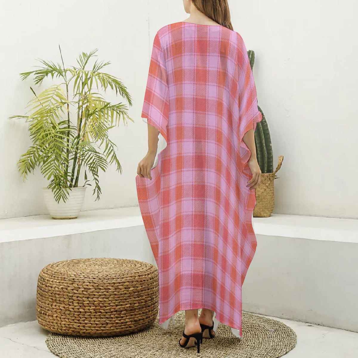 African Print Kaftan Robe – Women's All-Over Print