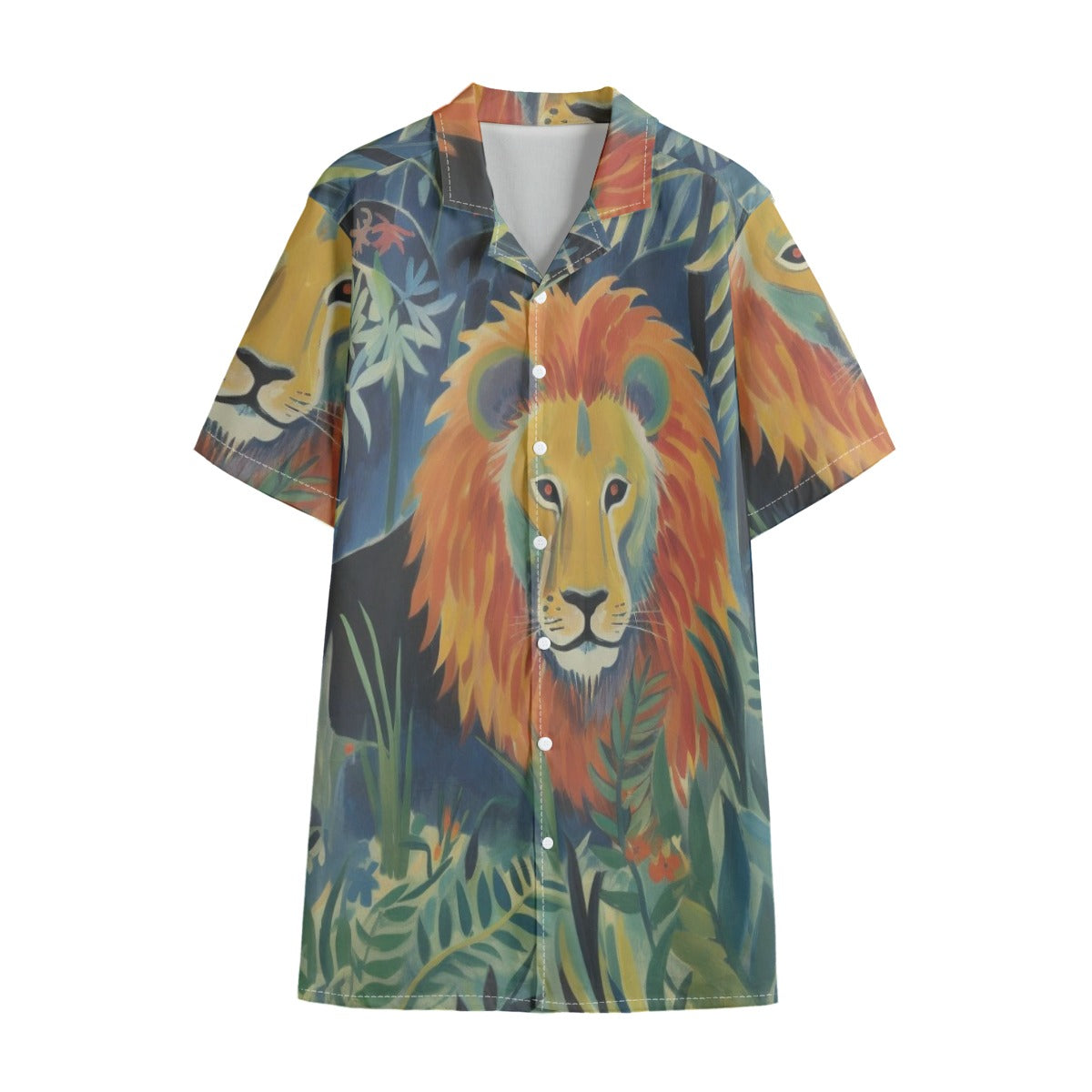 African Lion Hawaiian Shirt – All-Over Print