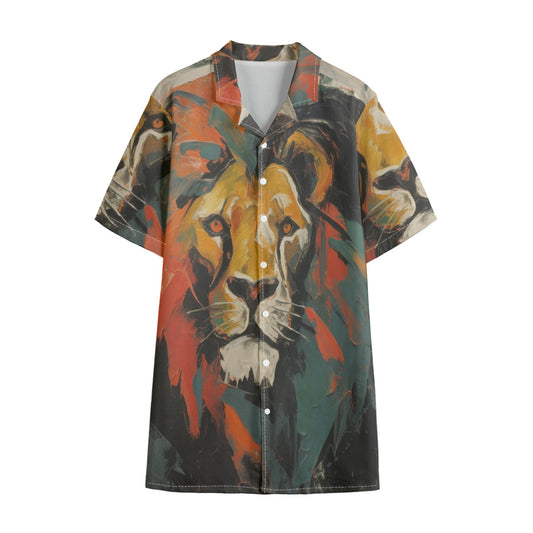 African Lion Hawaiian Shirt – All-Over Print