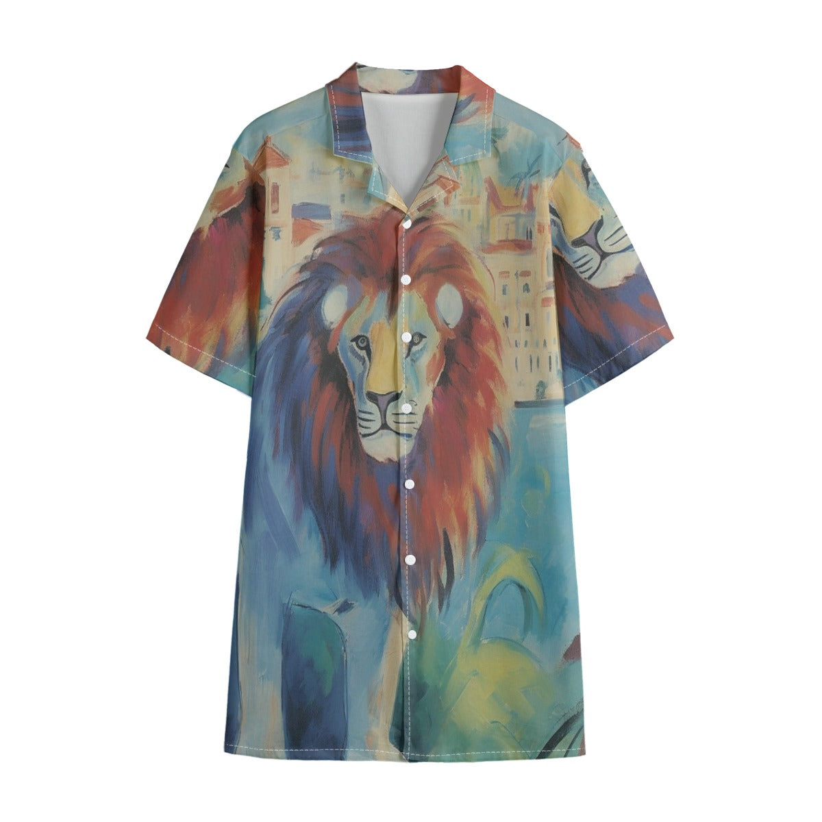 African Lion Hawaiian Shirt – All-Over Print