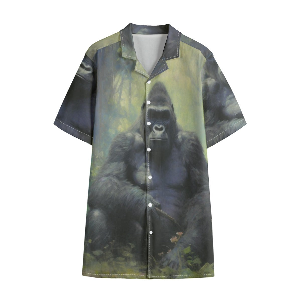 Mountain Gorilla Hawaiian Shirt – All-Over Print