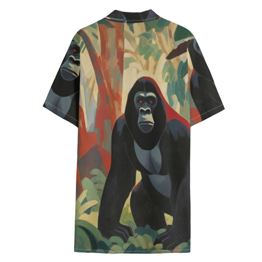 Mountain Gorilla Hawaiian Shirt – All-Over Print