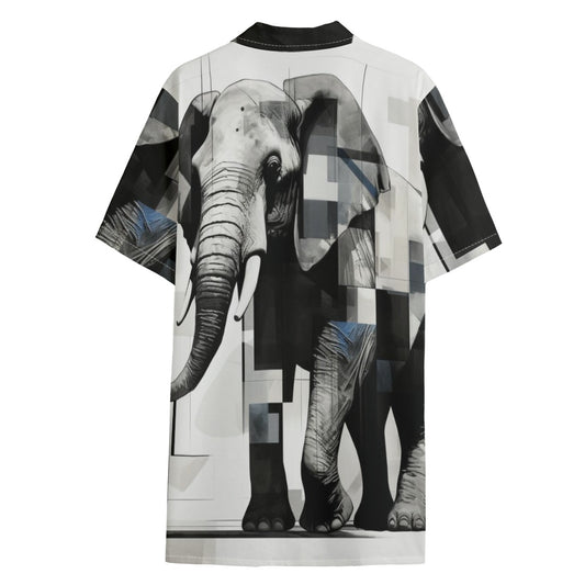 African Elephant Hawaiian Shirt – All-Over Print