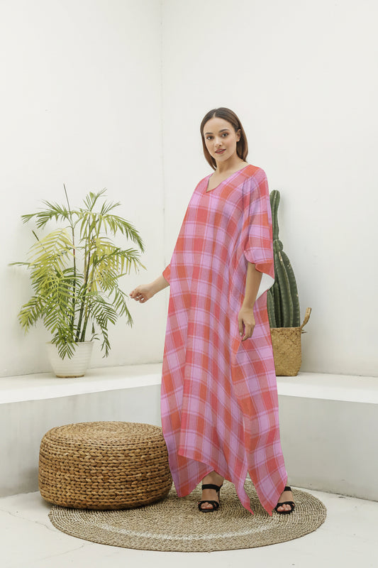 African Print Kaftan Robe – Women's All-Over Print