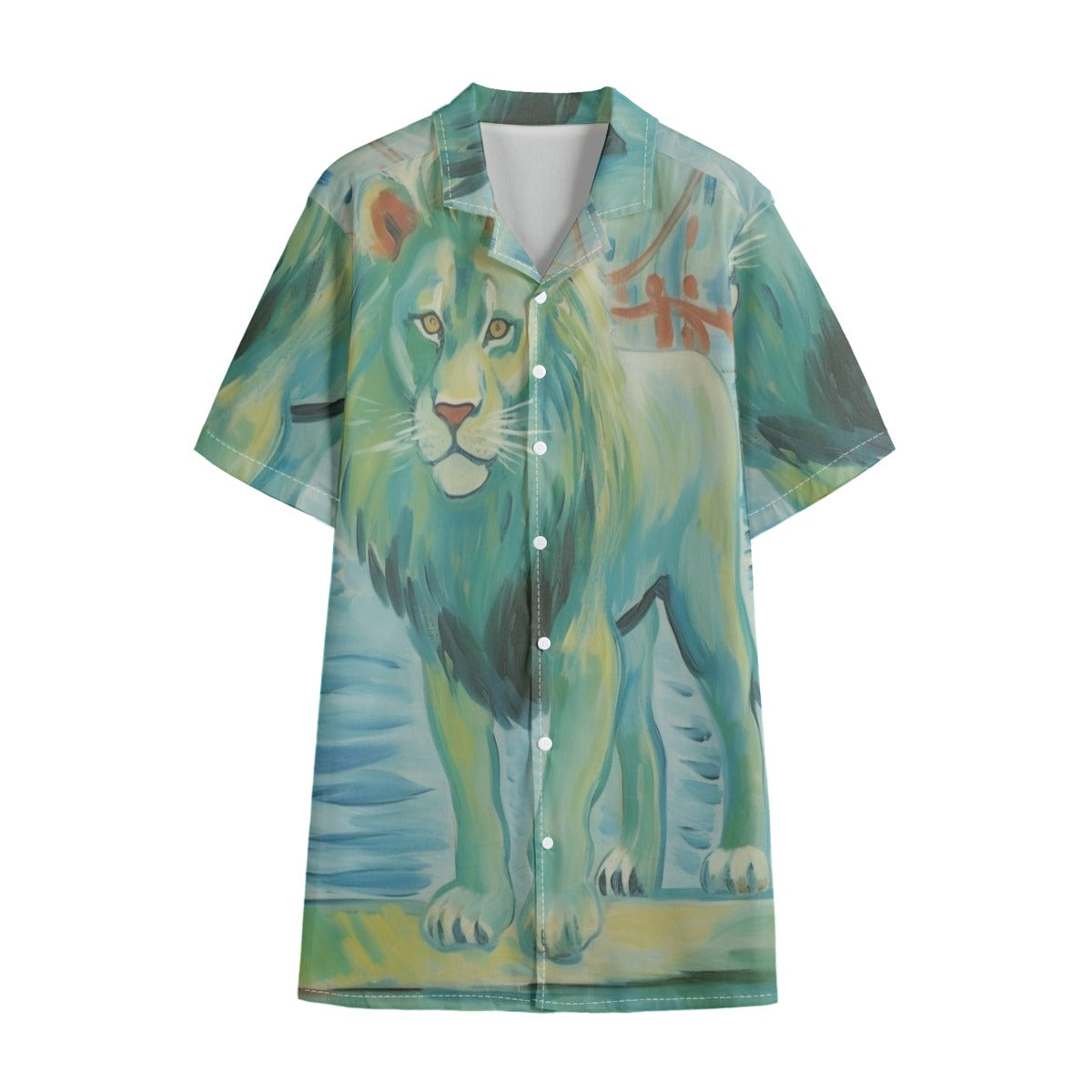 African Lion Hawaiian Shirt – All-Over Print