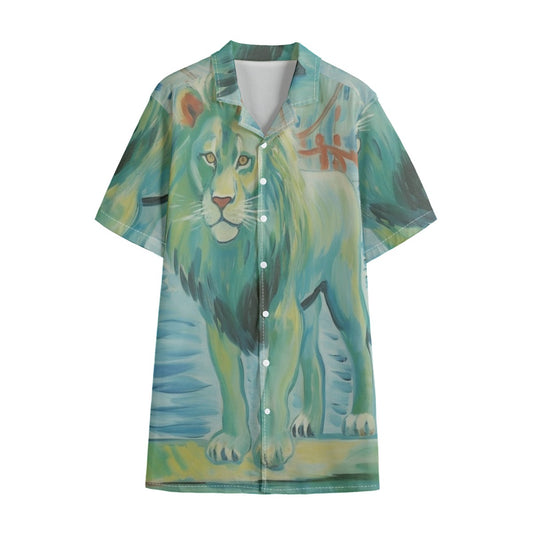 African Lion Hawaiian Shirt – All-Over Print