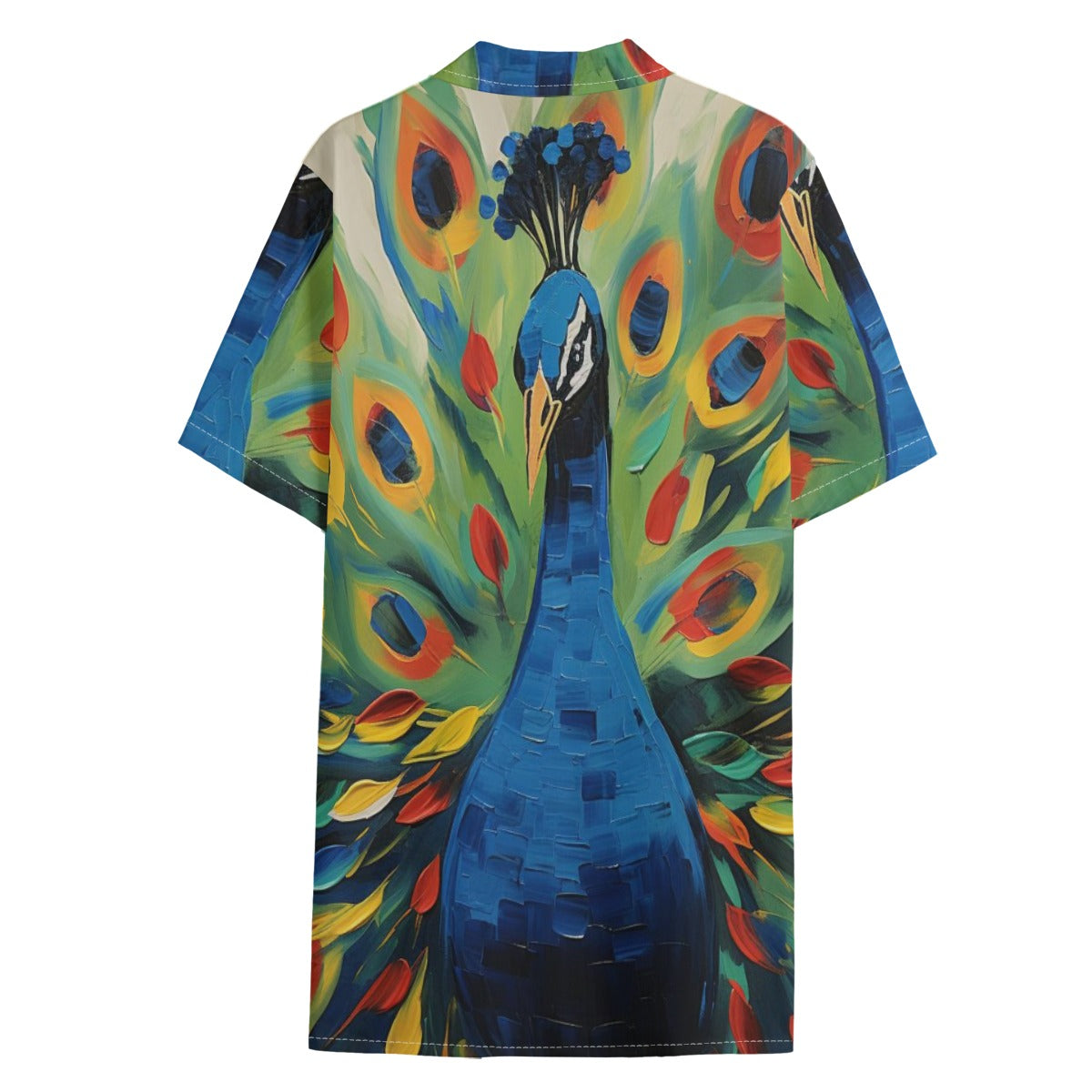 African Peacock Hawaiian Shirt – All-Over Print