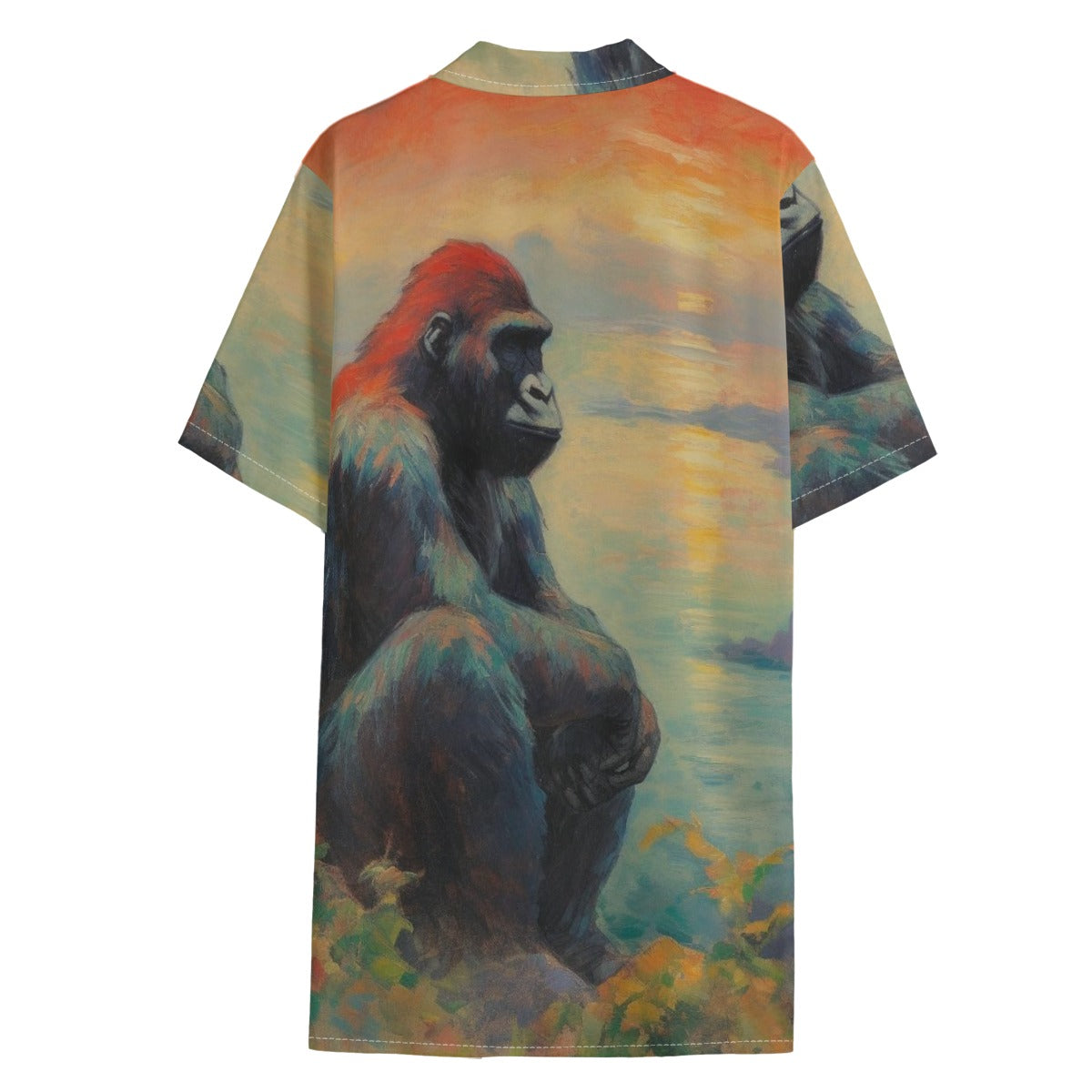 Mountain Gorilla Hawaiian Shirt – All-Over Print