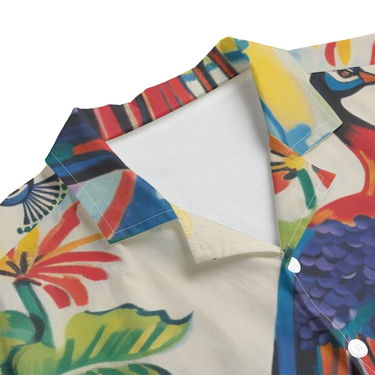 African Peacock Hawaiian Shirt – All-Over Print