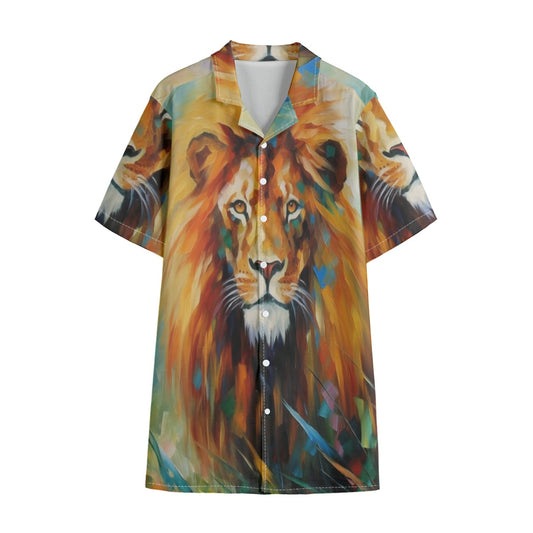 African Lion Hawaiian Shirt – All-Over Print