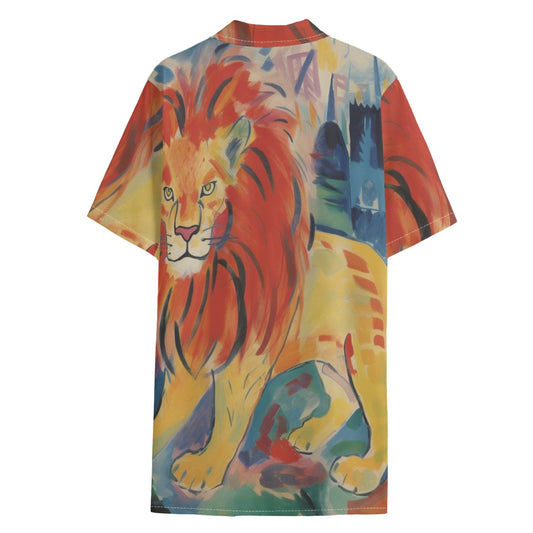African Lion Hawaiian Shirt – All-Over Print