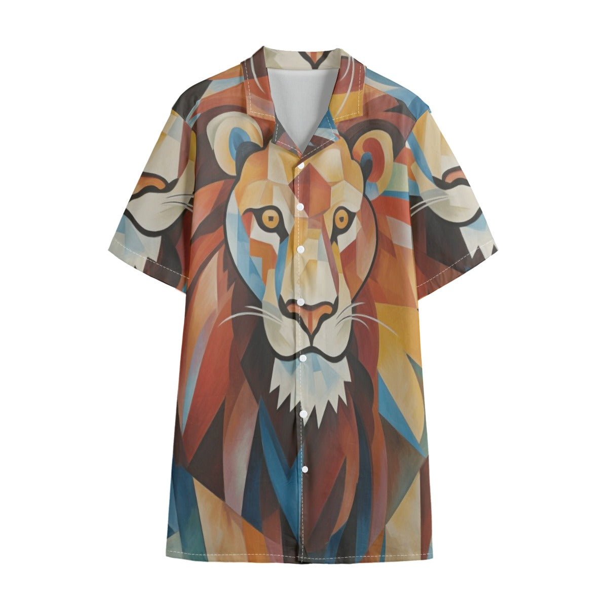 African Lion Hawaiian Shirt – All-Over Print