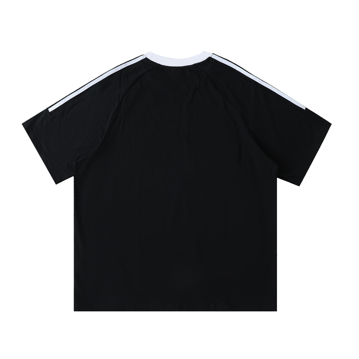 France Contrast Tape Crewneck Cotton T-Shirt