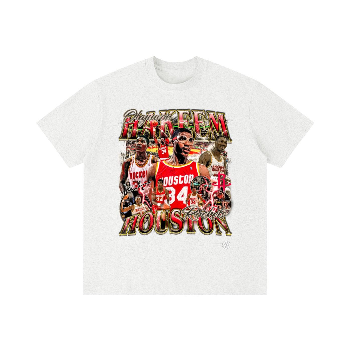 Hakeem Olajuwon Vintage Wash Distressed T-Shirt — Unisex