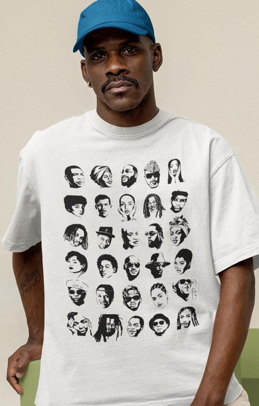 African Music Legends Portrait T-Shirt