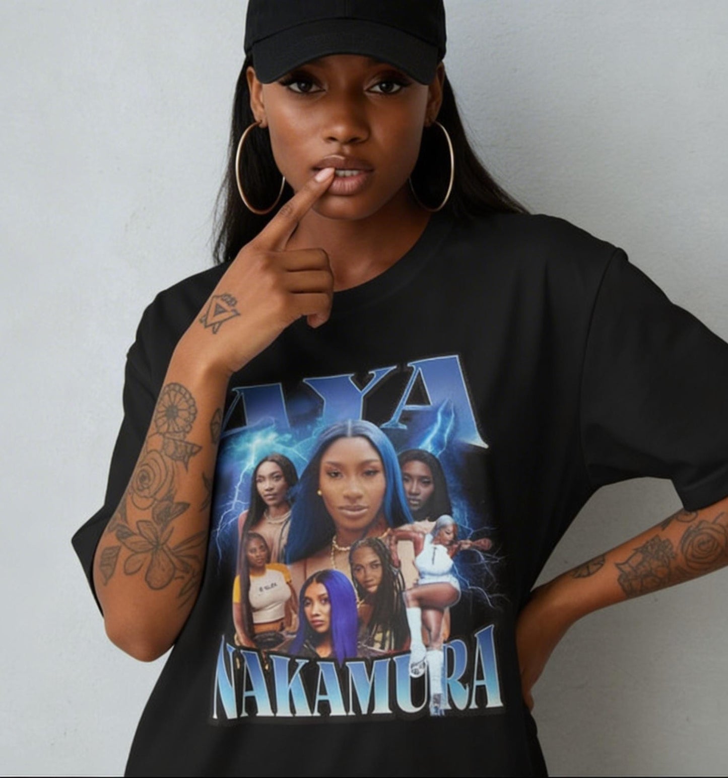 Aya Nakamura Oversized T-Shirt – French Artist Streetwear Fan Tee