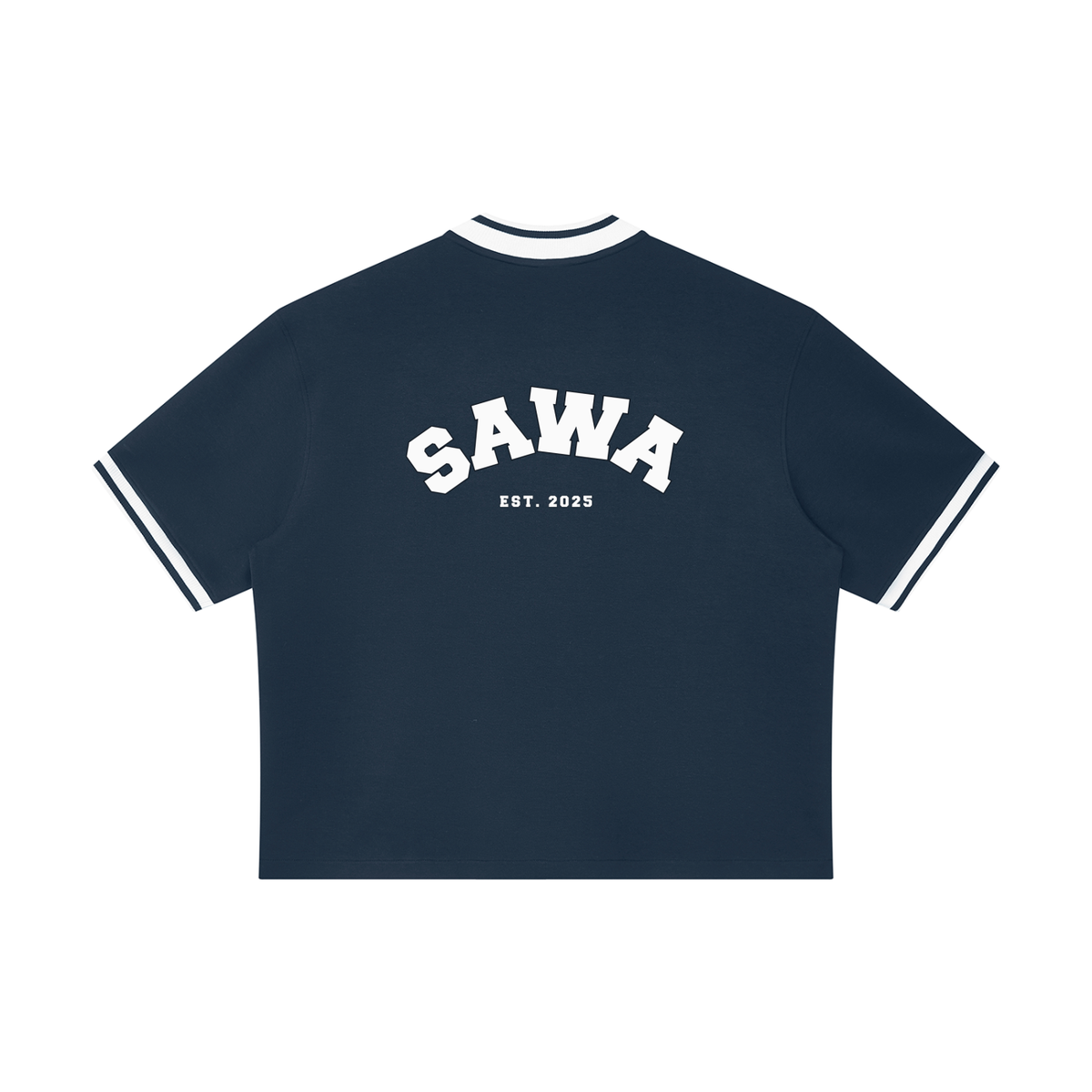 Sawa Est. 2025 Oversized Baseball Jersey – Unisex Drop Shoulder
