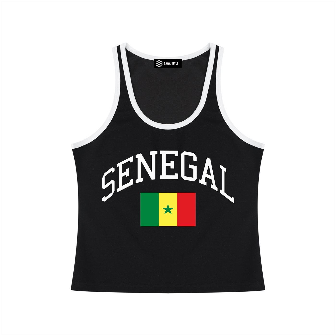 Senegal Women's Cropped Tank Top